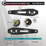 Gomexus Carbon Fibre Handle for Baitcasting Reel with Aluminum Knob LC-A38/41 - Image 5