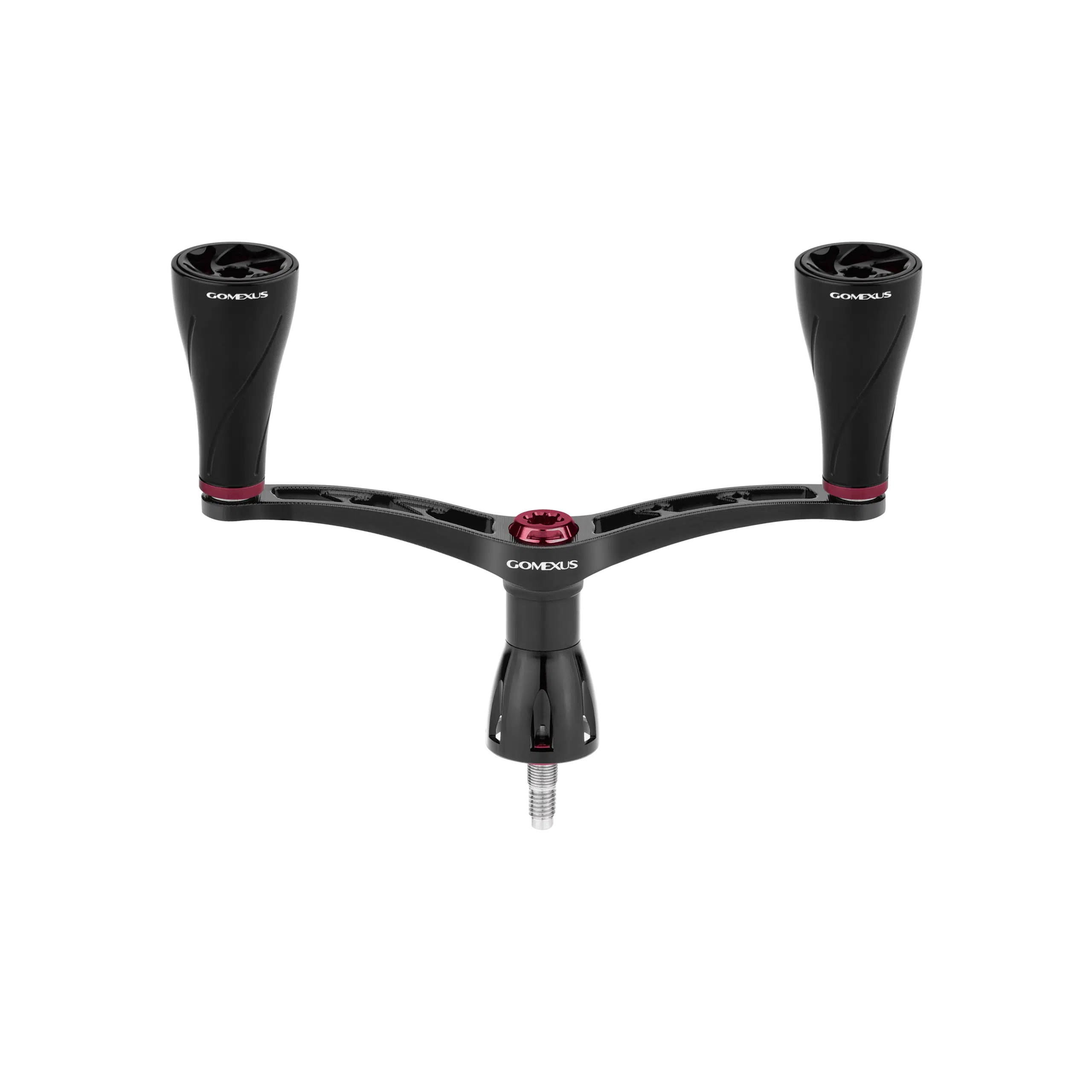 DSC_0999BKRD Gomexus Aluminum Handle for Spinning Reel with CNC Knob MDY-A20P - Image 1