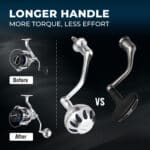 Gomexus Aluminum Handle for Shimano Stradic MJ57&63 - Image 5
