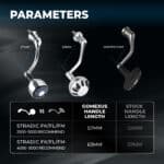 Gomexus Aluminum Handle for Shimano Stradic MJ57&63 - Image 6
